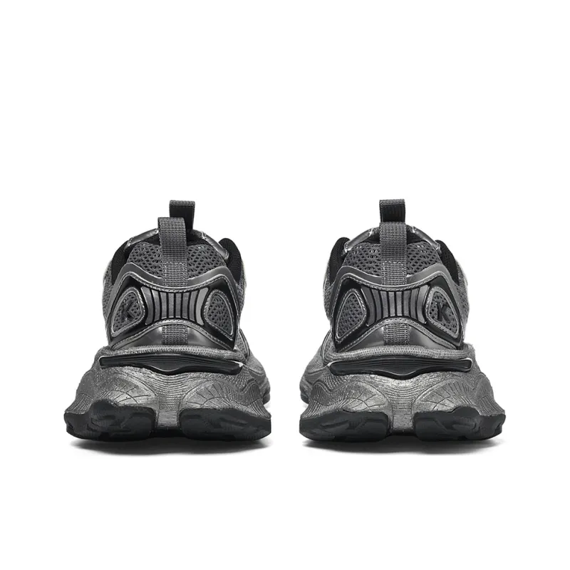 SK.TRIP Cushioned Wear-Resistant Supportive Lightweight Height Increasing Low-Top Running Shoes Unisex Titanium Gray-37