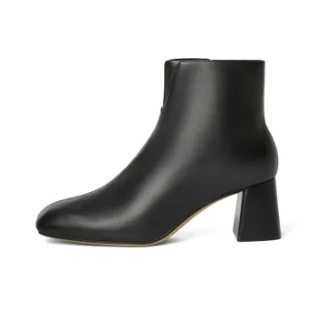 BELLE Ankle Boots 6cm Women's Apricot Brown Black