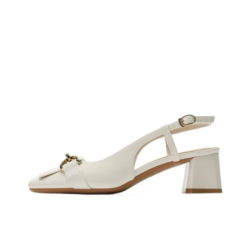 Zubumei Chunky Heel High Heels 5cm Women's