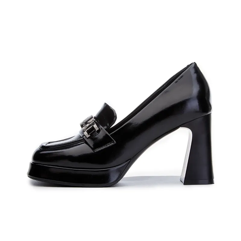POOQ Chunky Heel High Heels 8.5CM Women's-0