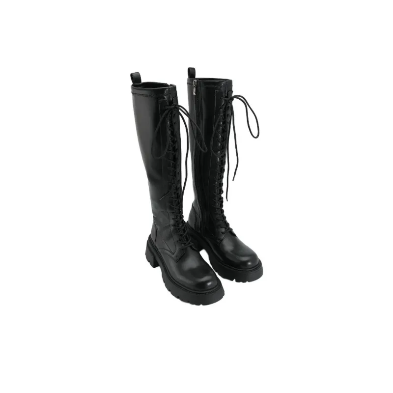 URBAN REVIVO Knee-high Boots Women's Jet Black-1