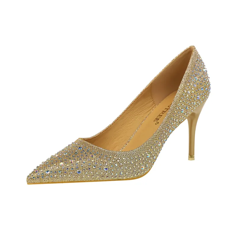 QITUMAUL Slim Heel High Heels Women's-13