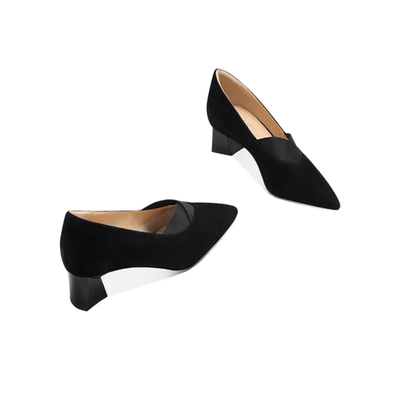 JESSICA SOPHIA Chunky Heel High Heels 3.5cm Women's-6