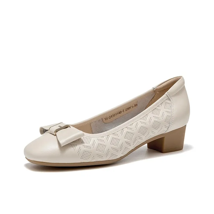 DG Chunky Heel High Heels 3.5CM Women's-2