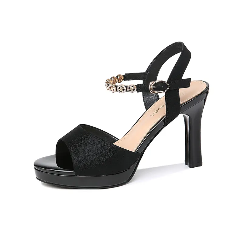 Guci Tianlun Chunky Heel High Heels Women's-1