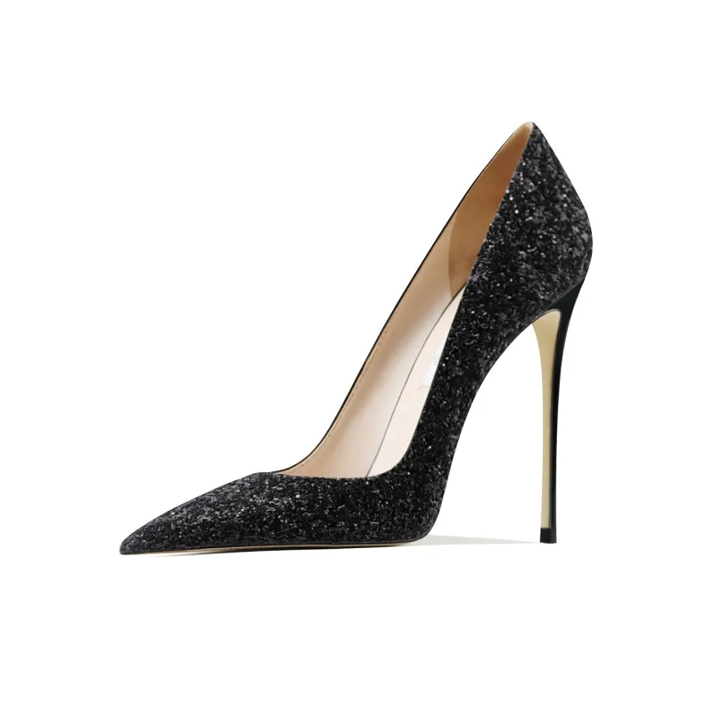 Ganxiaojie High Heels Women's Black-1