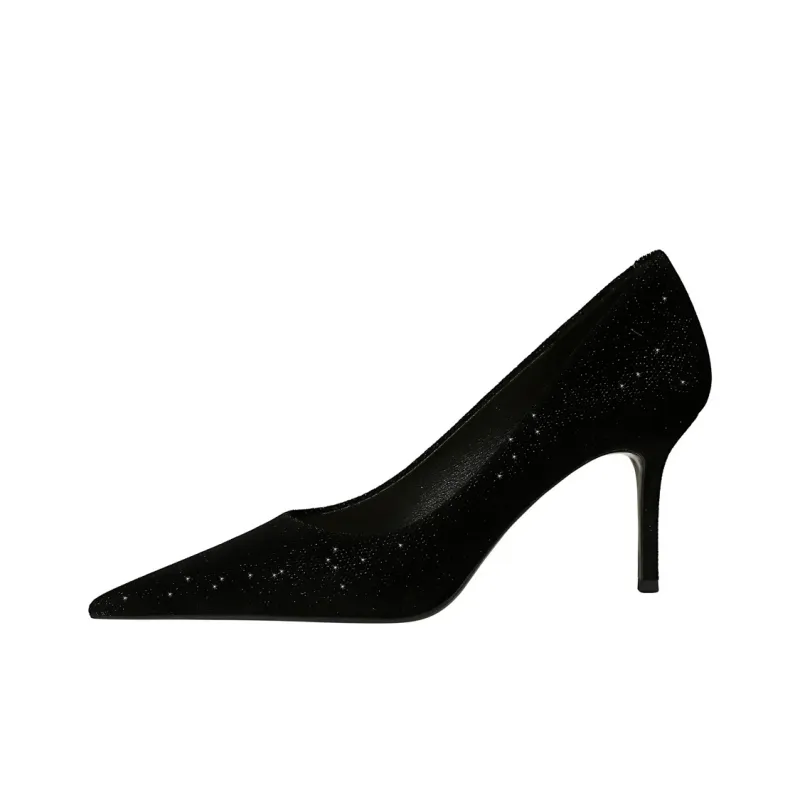 QITUMAUL Slim Heel High Heels Women's-0