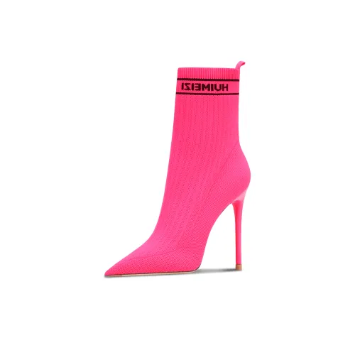Suyymakk Ankle Boots Women's Peach Red