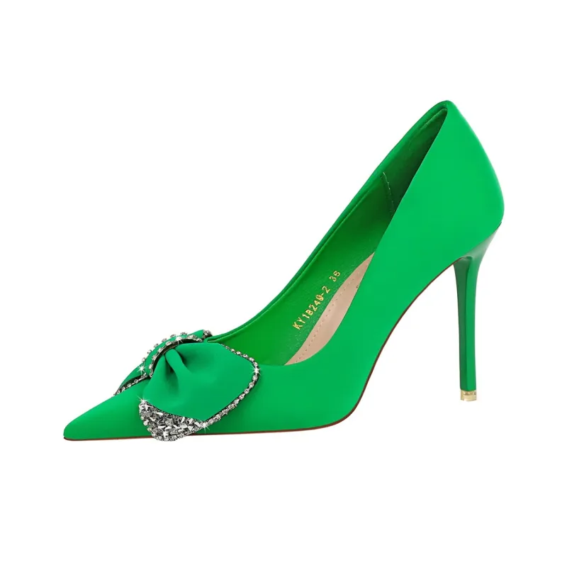 QITUMAUL Slim Heel High Heels Women's-16