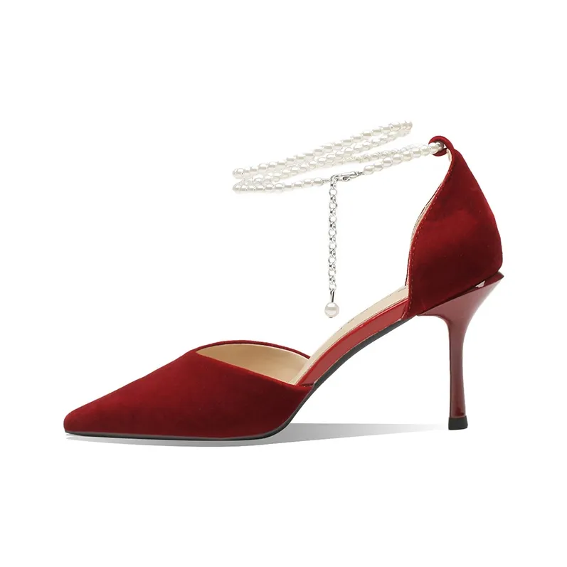 Ainer-cat Slim Heel High Heels 8cm Women's-4