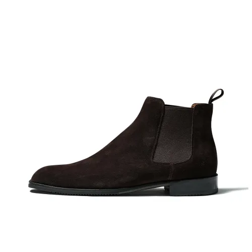 TRUFFAUT Short Chelsea Boots Men's Coffee