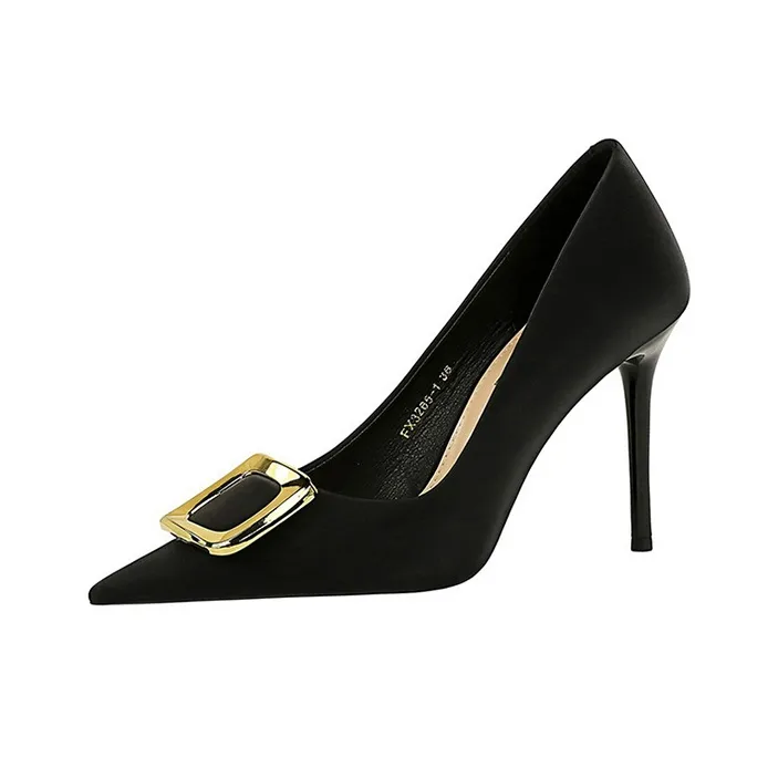 BIGTREE Slim Heel High Heels 10cm Women's-0