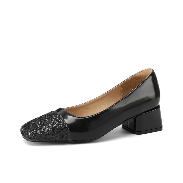 Mulinsen Block Heel High Heels 4CM Women's-7