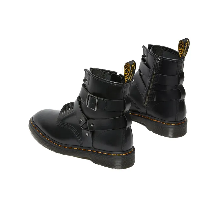 Dr.Martens Cristofor Leather Harness Lace Up Boots 'Black'-3
