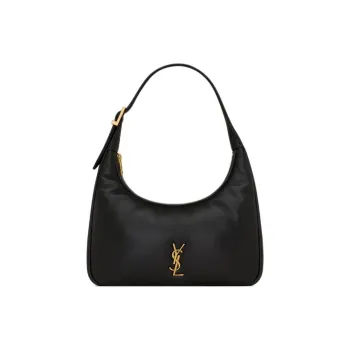 SAINT LAURENT Lambskin Vagabond Bag Handbag Shoulder Bag Mini Women's Black
