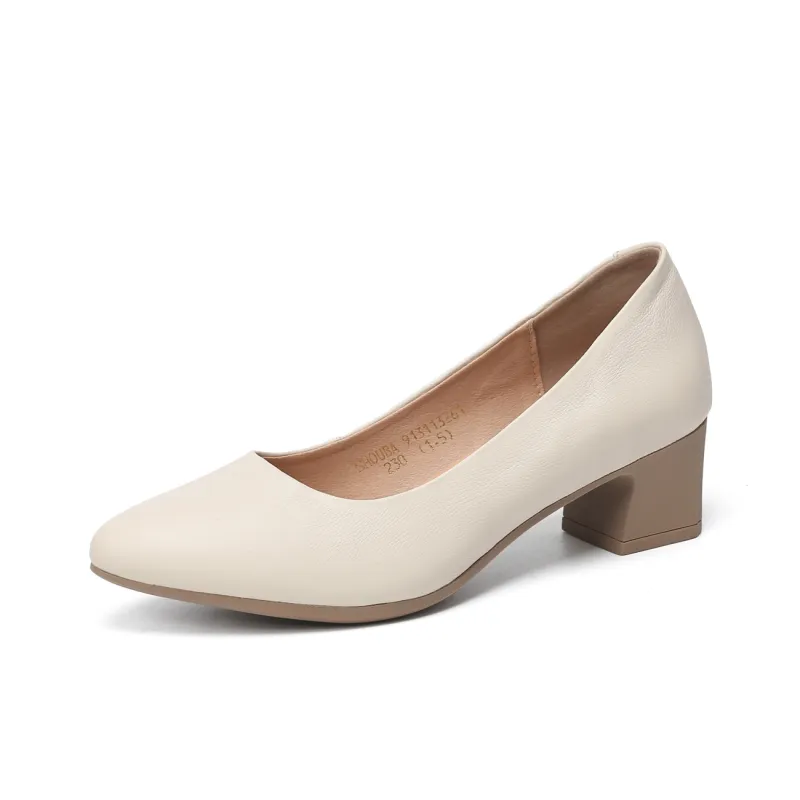 SHOUBA Chunky Heel High Heels Women's-7