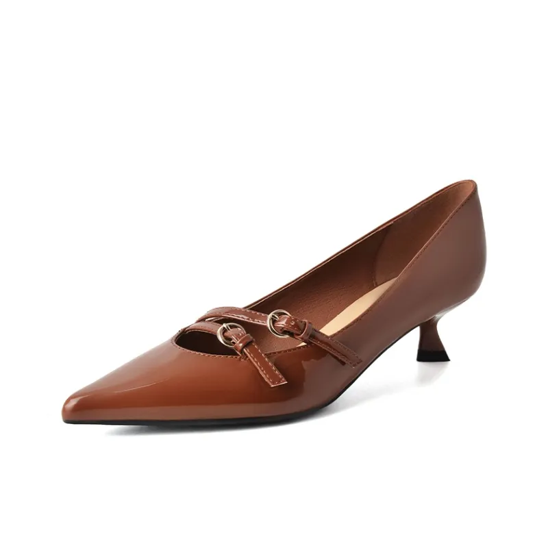 Beijiani Slim Heel High Heels 3cm Women's-7