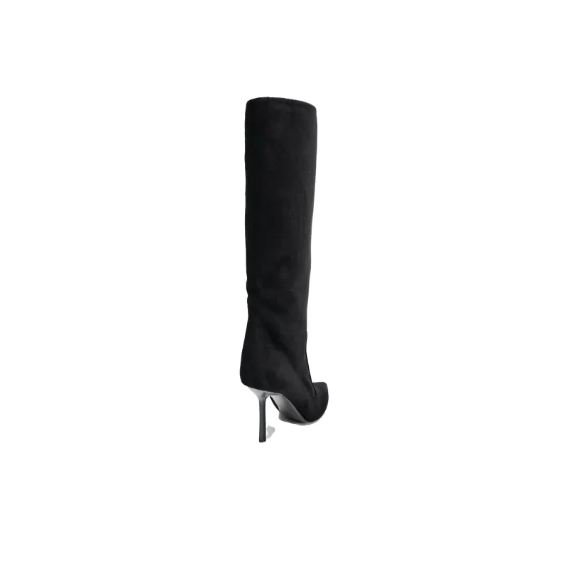 ZARA Knee high Boots 9.5cm Women's Black-3