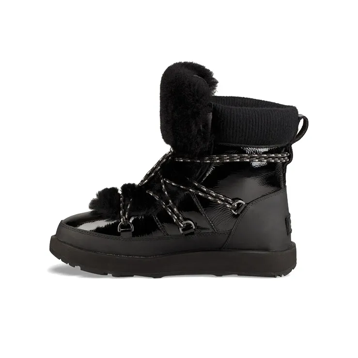 UGG Highland Waterproof Fleece Lined Black Women's-0