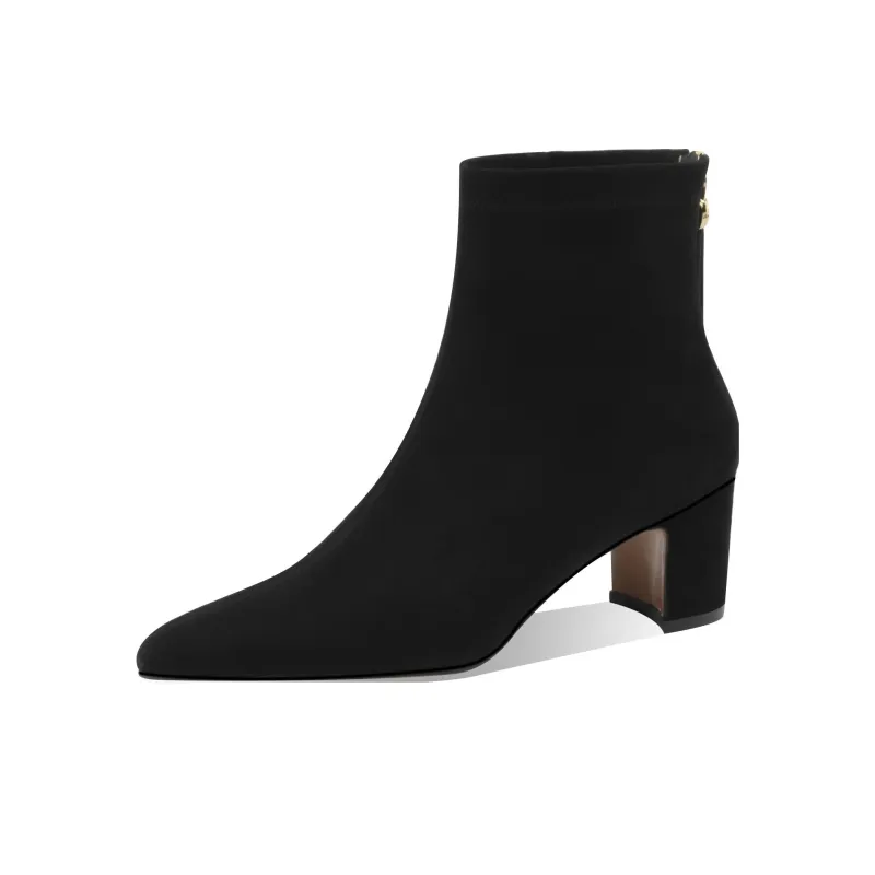 BOERDIQI Ankle Boots Women's Black/Khaki-1