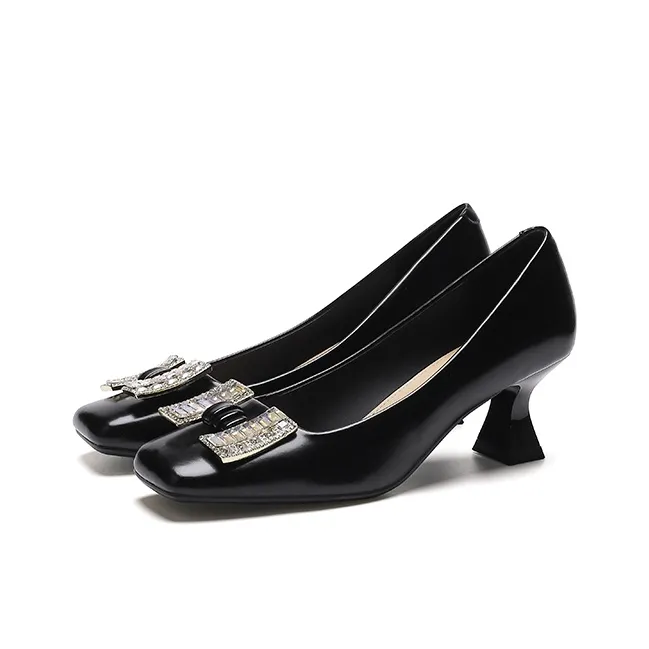 Zubumei Flared Heel High Heels 6cm Women's-1