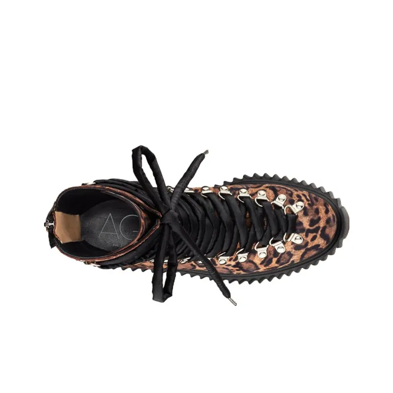 AGL Ankle Boots 6cm Women's Leopard Print-2