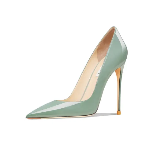 Suyymakk Slim Heel High Heels Women's Grass Green