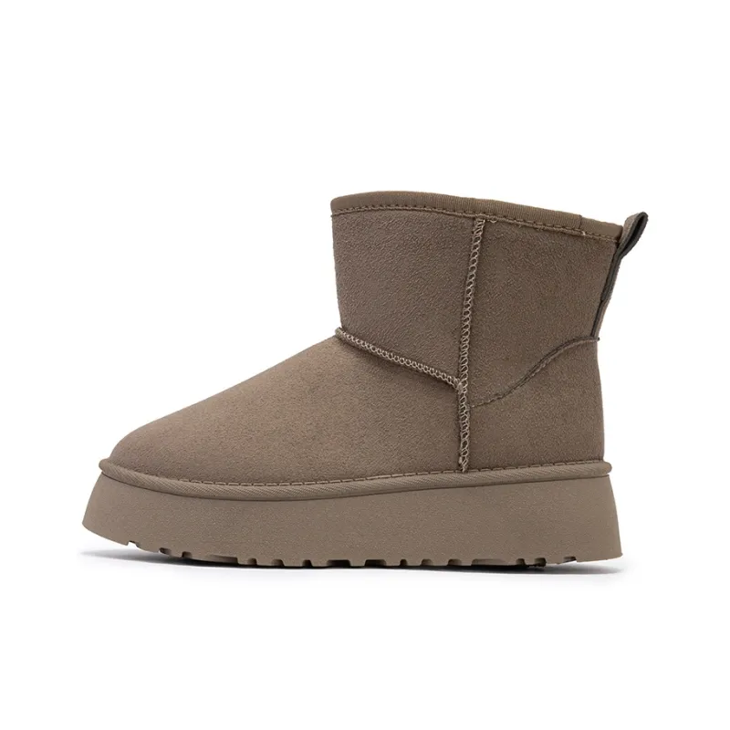 CVOJOO Warm And Wear Resistant Short Snow Boots Women's-12