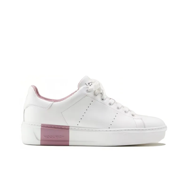 WOOLRICH Low-Top Skateboard Shoes Women's White Rose-1