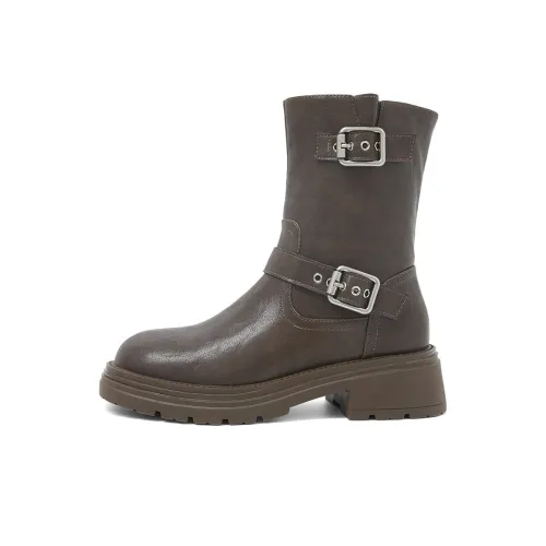 COMELY Ankle Boots Women's Black/Coffee