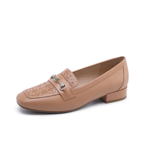 Chrisdien Deny Chunky Heel High Heels Women's Khaki