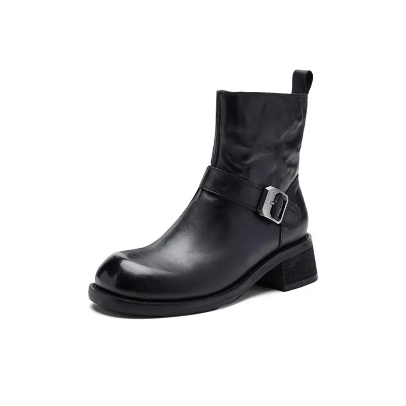 NINE WEST Ankle Boots 5cm Women's Black-1