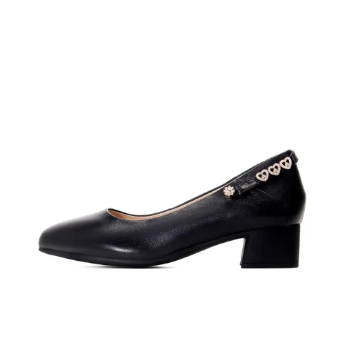 LESELE High Heels Women's Black/Beige