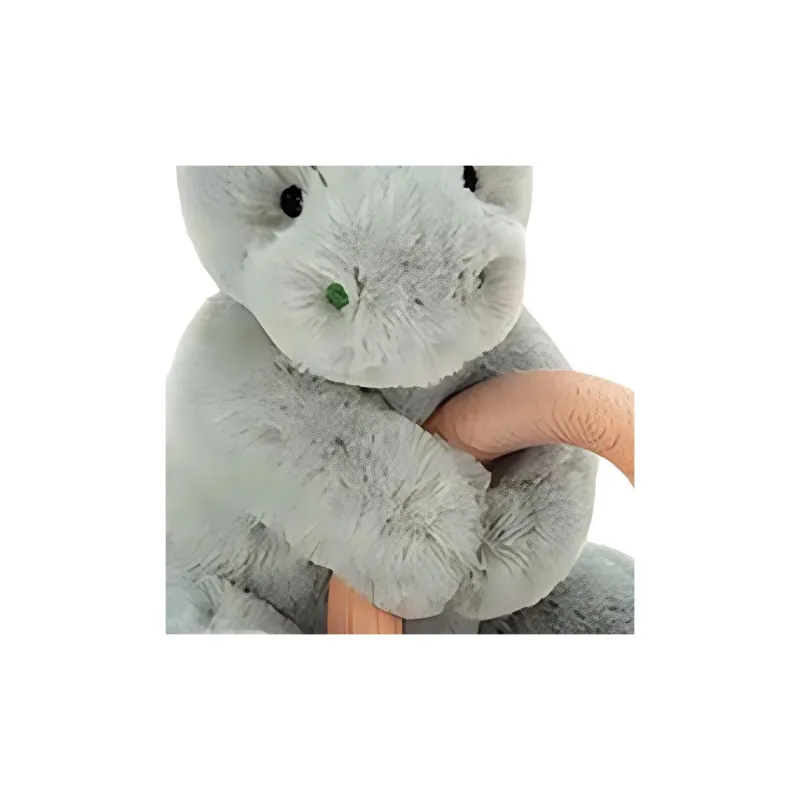 JELLYCAT Dinosaur Series Wooden Ring Dolls Plush Doll 14cm Height-2