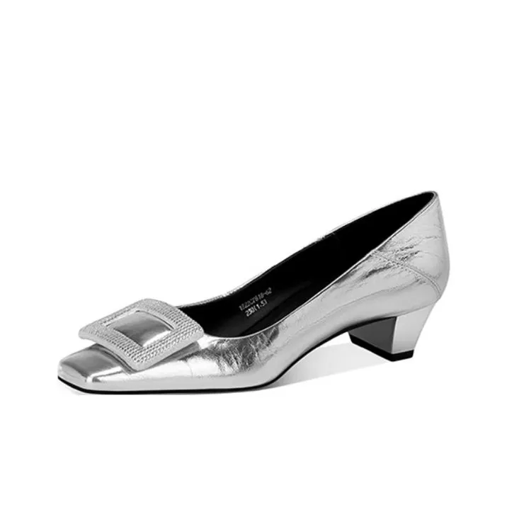 JESSICA SOPHIA Commute Versatile Comfortable Chunky Heel High Heels 3cm Women's-2