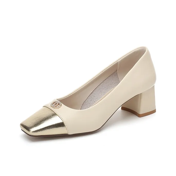 DAPHNE Chunky Heel High Heels 5cm Women's-7