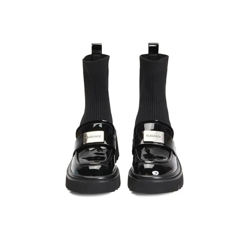 PT'SON Ankle Boots 6cm Women's Black-2