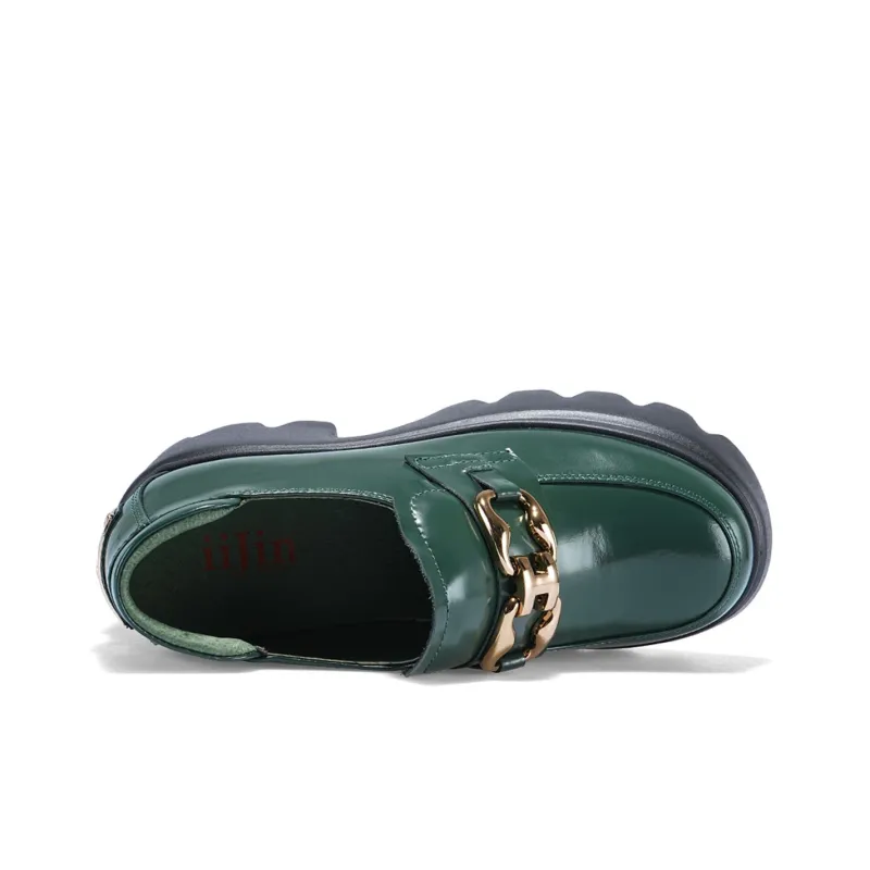 IiJin High Heels Women's Dark Green-3