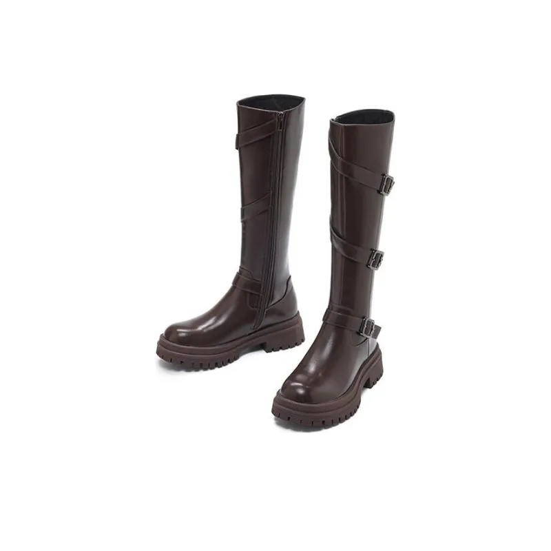 15 MINS Knee-high Boots 5cm Women's-3