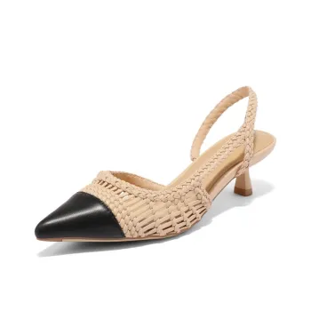 BELLE Slim Heel High Heels 4.5cm Women's Apricot Color Off-White