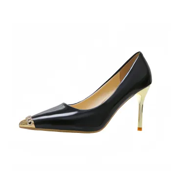 Crelinkxlat Slim Heel High Heels 9cm Women's Black