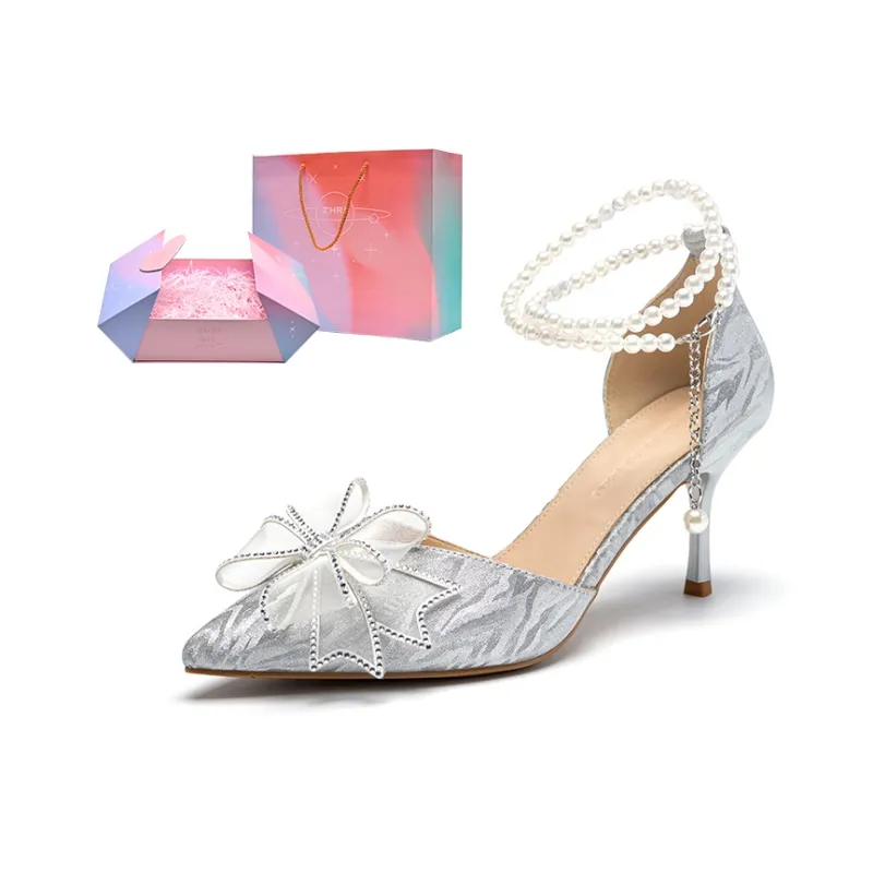 ZHR Meteor Shower Series Slim Heel High Heels 7cm Women's-77