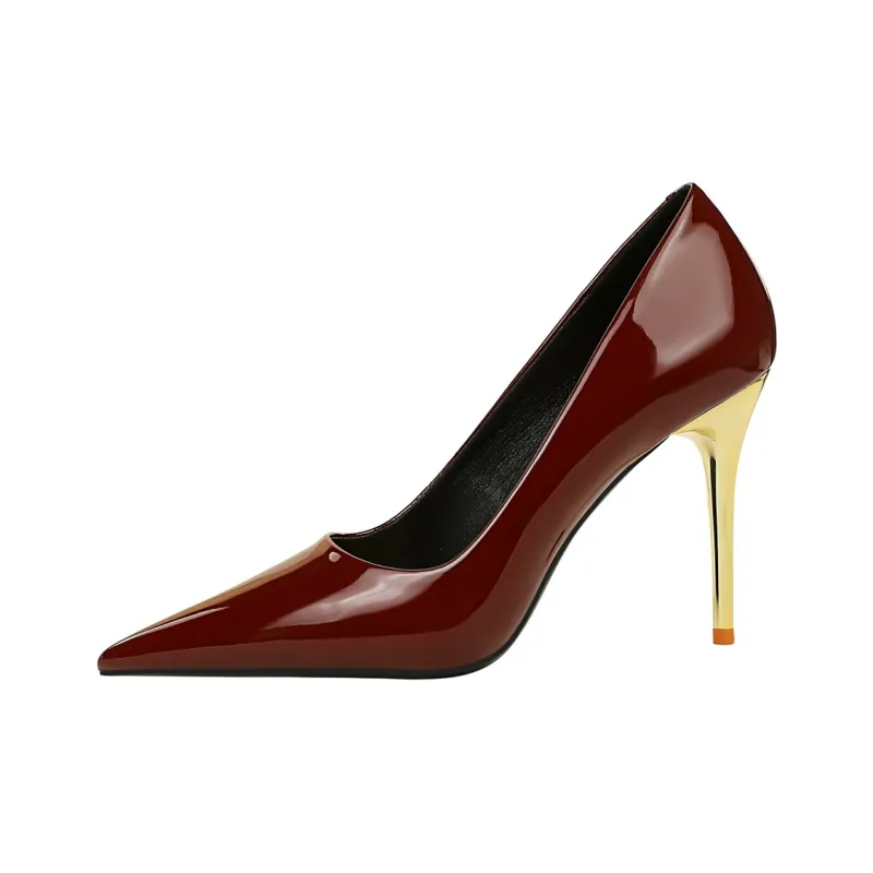 QITUMAUL Slim Heel High Heels Women's-9