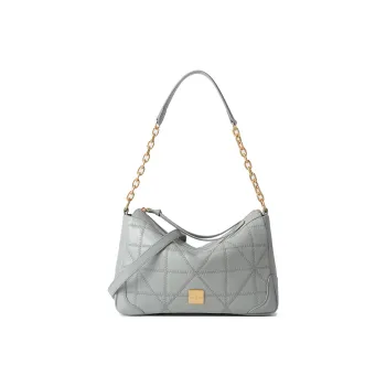 Montagut Sheepskin Shoulder Bag, Crossbody Bag, Shoulder Bag Regular Women's Stone Gray/Acorn/Coconut Milk White/Black