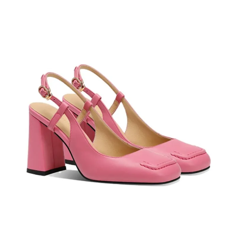 Princess & Isabel Chunky Heel High Heels 8.5cm Women's-5