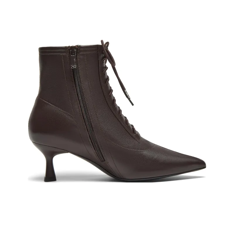 Joypeace Ankle Boots Women's Burgundy-11