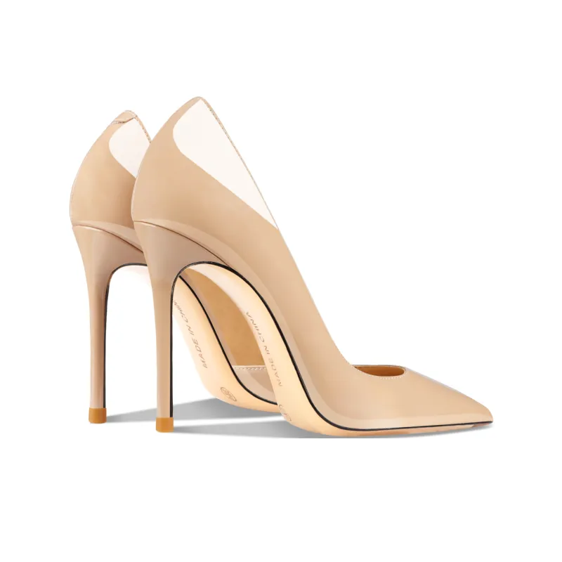 Suyymakk Slim Heel High Heels Women's Yellow-2