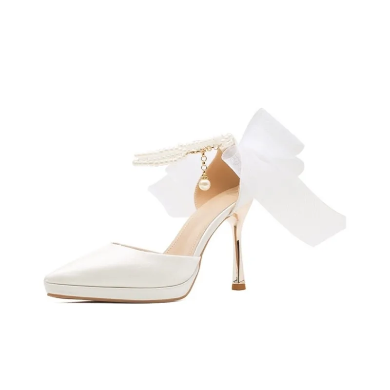 HKCP Slim Heel High Heels 10cm Women's-4