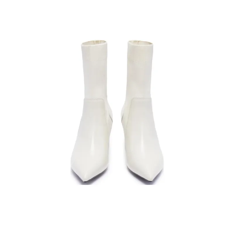 Staccato Ankle Boots 6.5cm Women's White-2