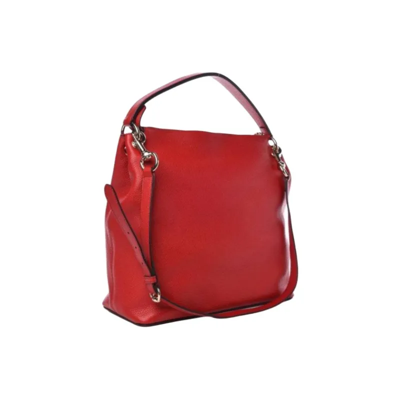 GUCCI Soho Leather One Shoulder Handbags Women's Red-2